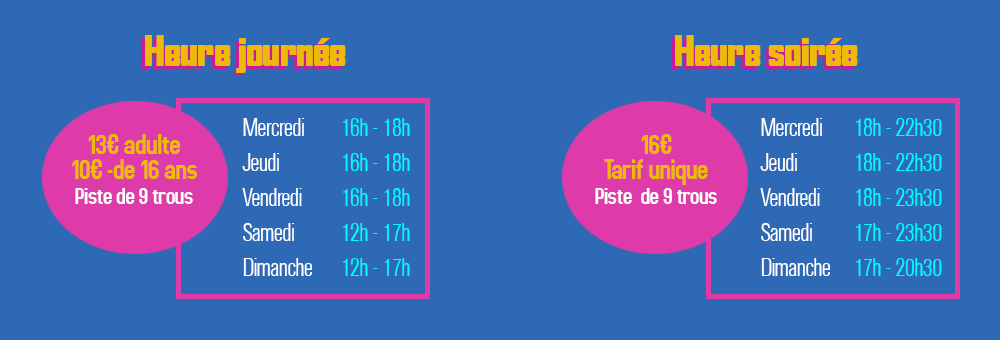 Mad Golf Horaires 